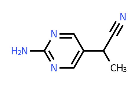 CAS 2654761-16-5 | 2-(2-aminopyrimidin-5-yl)propanenitrile