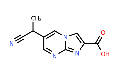 CAS 2654761-17-6 | 6-(1-cyanoethyl)imidazo[1,2-a]pyrimidine-2-carboxylic acid