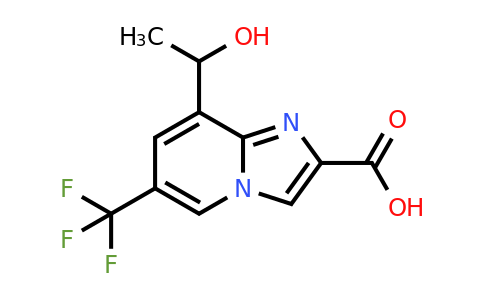 CAS 2654761-35-8 | 8-(1-hydroxyethyl)-6-(trifluoromethyl)imidazo[1,2-a]pyridine-2-carboxylic acid