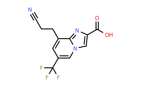 CAS 2654761-36-9 | 8-(2-cyanoethyl)-6-(trifluoromethyl)imidazo[1,2-a]pyridine-2-carboxylic acid