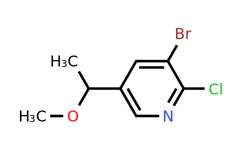 CAS 2654761-39-2 | 3-bromo-2-chloro-5-(1-methoxyethyl)pyridine