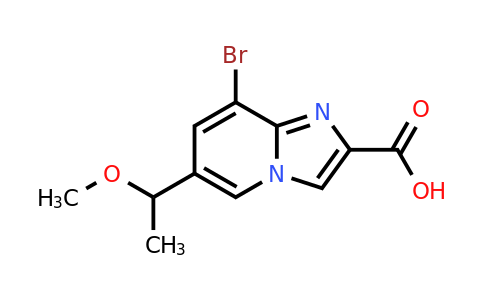 CAS 2654761-45-0 | 8-bromo-6-(1-methoxyethyl)imidazo[1,2-a]pyridine-2-carboxylic acid