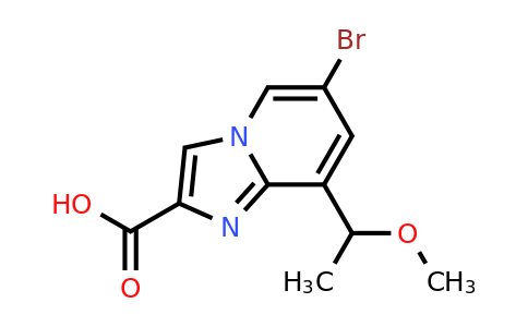 CAS 2654761-69-8 | 6-bromo-8-(1-methoxyethyl)imidazo[1,2-a]pyridine-2-carboxylic acid