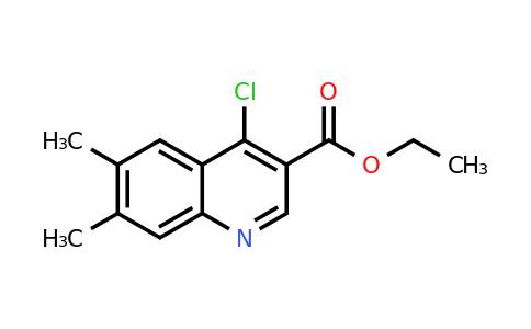 CAS 26893-15-2 | Ethyl 4-chloro-6,7-dimethylquinoline-3-carboxylate