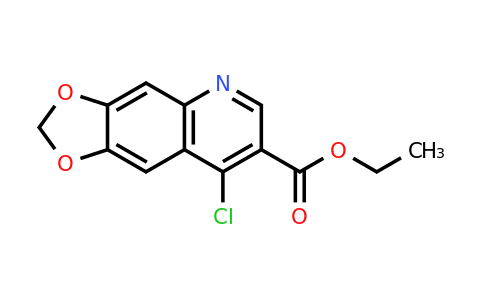 CAS 26893-17-4 | ethyl 8-chloro-2H-[1,3]dioxolo[4,5-g]quinoline-7-carboxylate