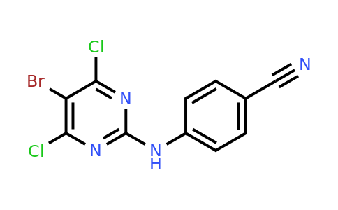 CAS 269055-75-6 | 4-[(5-bromo-4,6-dichloropyrimidin-2-yl)amino]benzonitrile