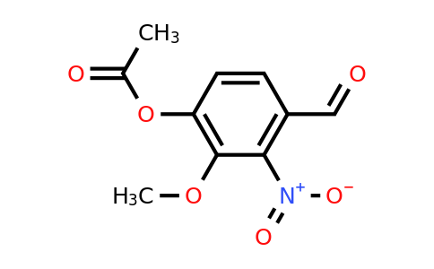CAS 2698-69-3 | 4-Formyl-2-methoxy-3-nitrophenyl acetate