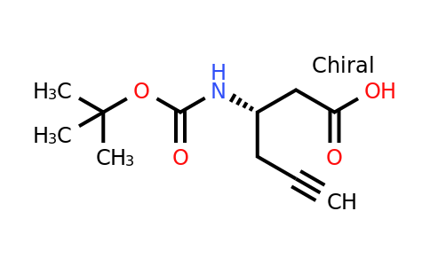 CAS 270596-47-9 | (S)-3-((tert-Butoxycarbonyl)amino)hex-5-ynoic acid