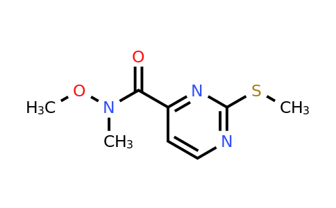 CAS 271247-59-7 | N-Methoxy-N-methyl-2-(methylthio)pyrimidine-4-carboxamide
