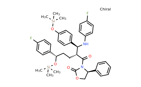 CAS 272778-12-8 | (S)-3-((2R,5S)-5-(4-Fluorophenyl)-2-((S)-((4-fluorophenyl)amino)(4-((trimethylsilyl)oxy)phenyl)methyl)-5-((trimethylsilyl)oxy)pentanoyl)-4-phenyloxazolidin-2-one