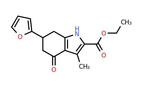 CAS 27463-52-1 | Ethyl 6-(furan-2-yl)-3-methyl-4-oxo-4,5,6,7-tetrahydro-1H-indole-2-carboxylate