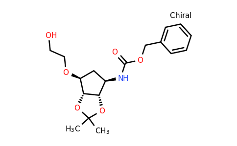 CAS 274693-54-8 | Benzyl ((3aS,4R,6S,6aR)-6-(2-hydroxyethoxy)-2,2-dimethyltetrahydro-3aH-cyclopenta[d][1,3]dioxol-4-yl)carbamate