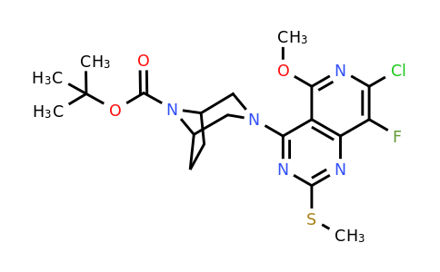 CAS 2763158-78-5 | tert-butyl 3-(7-chloro-8-fluoro-5-methoxy-2-methylsulfanyl-pyrido[4,3-d]pyrimidin-4-yl)-3,8-diazabicyclo[3.2.1]octane-8-carboxylate