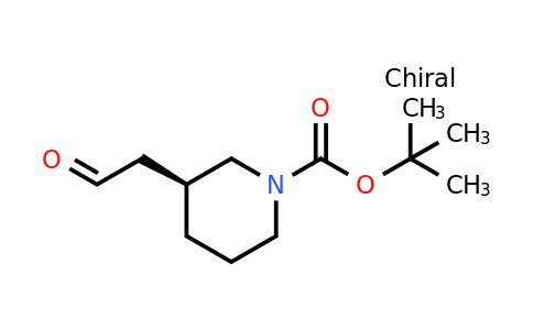 CAS 278789-57-4 | tert-butyl (3S)-3-(2-oxoethyl)piperidine-1-carboxylate