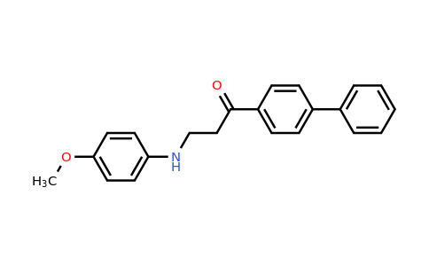 CAS 279672-28-5 | 1-([1,1'-Biphenyl]-4-yl)-3-((4-methoxyphenyl)amino)propan-1-one