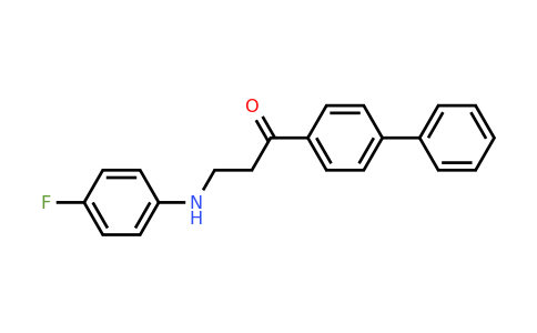 CAS 279672-36-5 | 1-([1,1'-Biphenyl]-4-yl)-3-((4-fluorophenyl)amino)propan-1-one