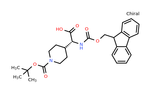 CAS 281655-71-8 | (2R)-2-(1-tert-butoxycarbonyl-4-piperidyl)-2-(9H-fluoren-9-ylmethoxycarbonylamino)acetic acid