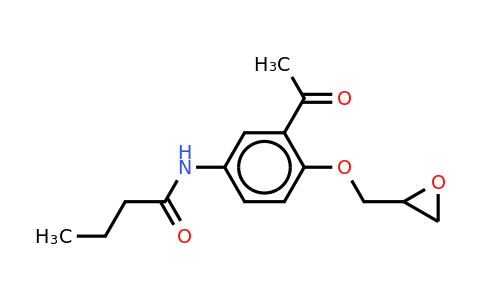 CAS 28197-66-2 | N-(3-acetyl-4-(2,3-epoxypropoxy)phenyl)butyramide