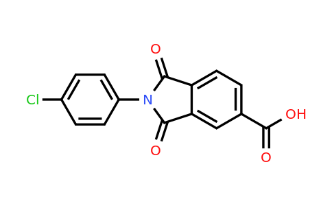 CAS 285552-81-0 | 2-(4-chlorophenyl)-1,3-dioxo-2,3-dihydro-1H-isoindole-5-carboxylic acid