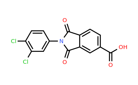 CAS 285552-82-1 | 2-(3,4-Dichlorophenyl)-1,3-dioxoisoindoline-5-carboxylic acid