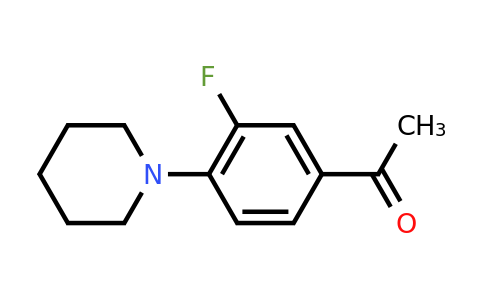 CAS 28698-48-8 | 1-[3-fluoro-4-(piperidin-1-yl)phenyl]ethan-1-one