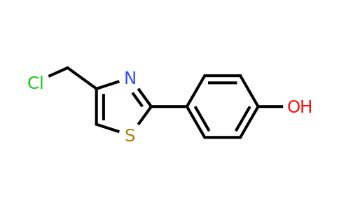 CAS 287197-73-3 | 4-(4-(Chloromethyl)thiazol-2-YL)phenol