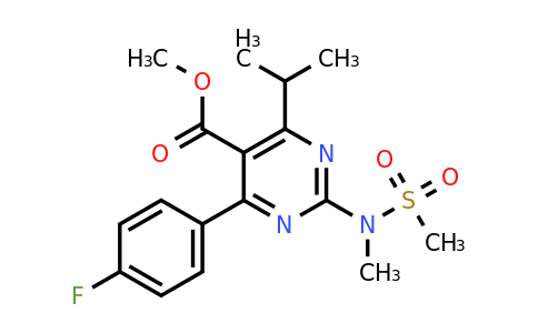 CAS 289042-11-1 | Methyl 4-(4-fluorophenyl)-6-isopropyl-2-[(N-methyl-N-methylsulfonyl)amino]pyrimidine-5-carboxylate