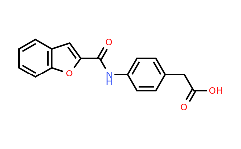 CAS 29037-77-2 | 2-[4-(1-Benzofuran-2-amido)phenyl]acetic acid