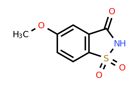 CAS 29083-17-8 | 5-methoxy-2,3-dihydro-1lambda6,2-benzothiazole-1,1,3-trione