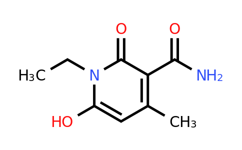 CAS 29097-12-9 | 1-Ethyl-6-hydroxy-4-methyl-2-oxo-1,2-dihydropyridine-3-carboxamide