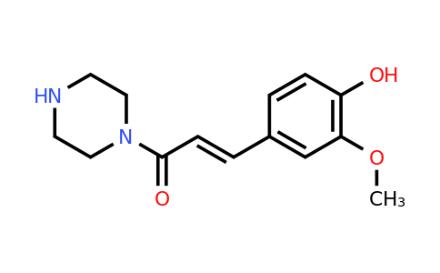 CAS 292821-46-6 | 1-[3-(4-Hydroxy-3-methoxyphenyl)-oxo-2-propenyl]-piperazine