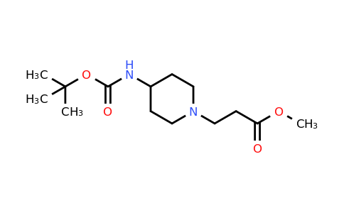CAS 294180-26-0 | methyl 3-(4-{[(tert-butoxy)carbonyl]amino}piperidin-1-yl)propanoate
