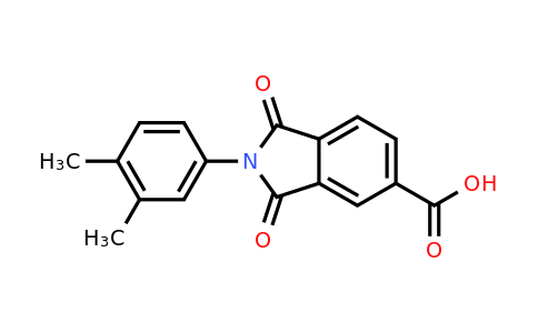 CAS 294667-04-2 | 2-(3,4-Dimethylphenyl)-1,3-dioxoisoindoline-5-carboxylic acid