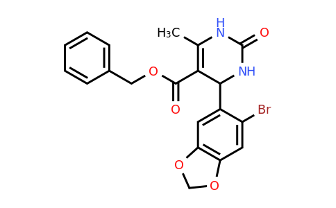 CAS 296262-57-2 | Benzyl 4-(6-bromobenzo[d][1,3]dioxol-5-yl)-6-methyl-2-oxo-1,2,3,4-tetrahydropyrimidine-5-carboxylate