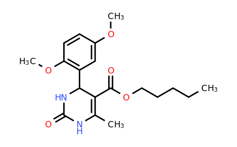 CAS 296262-76-5 | Pentyl 4-(2,5-dimethoxyphenyl)-6-methyl-2-oxo-1,2,3,4-tetrahydropyrimidine-5-carboxylate