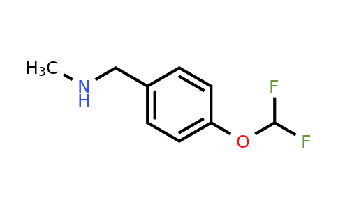 CAS 296276-42-1 | 1-(4-(Difluoromethoxy)phenyl)-N-methylmethanamine