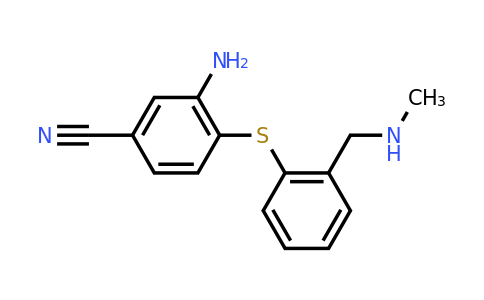 CAS 296774-10-2 | 3-Amino-4-((2-((methylamino)methyl)phenyl)thio)benzonitrile