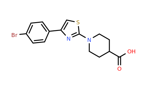 CAS 296899-02-0 | 1-[4-(4-Bromophenyl)-1,3-thiazol-2-YL]-4-piperidinecarboxylic acid