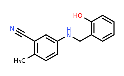 CAS 297149-83-8 | 5-((2-Hydroxybenzyl)amino)-2-methylbenzenecarbonitrile