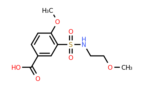 CAS 299181-49-0 | 4-methoxy-3-[(2-methoxyethyl)sulfamoyl]benzoic acid