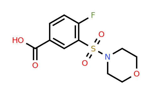 CAS 299181-56-9 | 4-fluoro-3-(morpholine-4-sulfonyl)benzoic acid