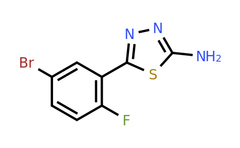 CAS 299441-49-9 | 5-(5-Bromo-2-fluorophenyl)-1,3,4-thiadiazol-2-amine