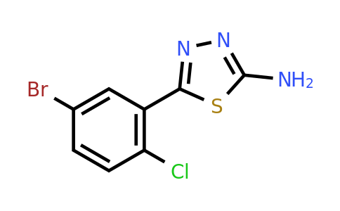 CAS 299442-88-9 | 5-(5-Bromo-2-chlorophenyl)-1,3,4-thiadiazol-2-amine