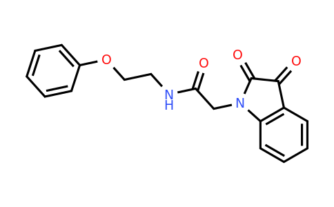 CAS 299919-84-9 | 2-(2,3-Dioxoindolin-1-yl)-N-(2-phenoxyethyl)acetamide