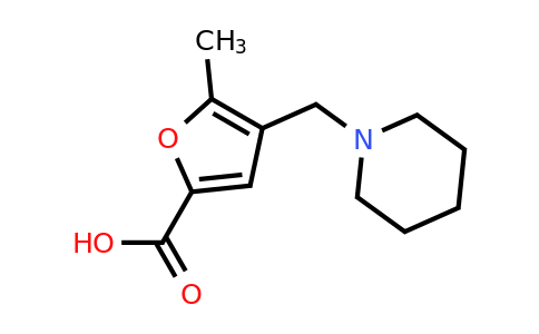 CAS 299920-95-9 | 5-Methyl-4-(piperidin-1-ylmethyl)furan-2-carboxylic acid