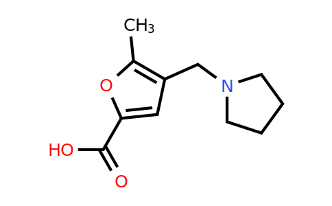 CAS 299920-96-0 | 5-Methyl-4-(pyrrolidin-1-ylmethyl)furan-2-carboxylic acid