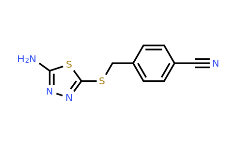 CAS 299921-59-8 | 4-(((5-Amino-1,3,4-thiadiazol-2-yl)thio)methyl)benzonitrile