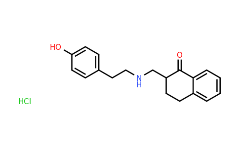 CAS 30007-39-7 | 2-(((4-Hydroxyphenethyl)amino)methyl)-3,4-dihydronaphthalen-1(2H)-one hydrochloride