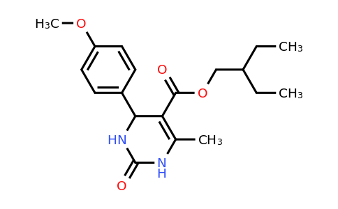 CAS 300360-01-4 | 2-Ethylbutyl 4-(4-methoxyphenyl)-6-methyl-2-oxo-1,2,3,4-tetrahydropyrimidine-5-carboxylate