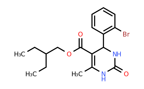 CAS 300360-02-5 | 2-Ethylbutyl 4-(2-bromophenyl)-6-methyl-2-oxo-1,2,3,4-tetrahydropyrimidine-5-carboxylate